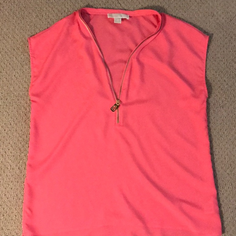 MK Zip Sleeveless Blouse